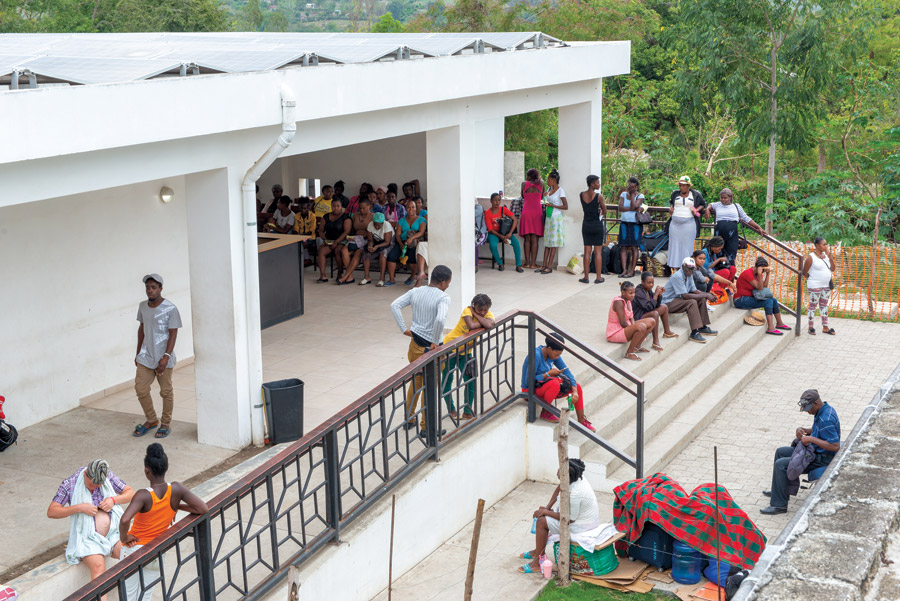 patients waiting at St. Boniface hospital