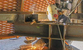 welding a beam
