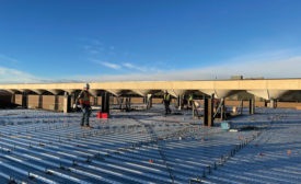 two flight simulator bays