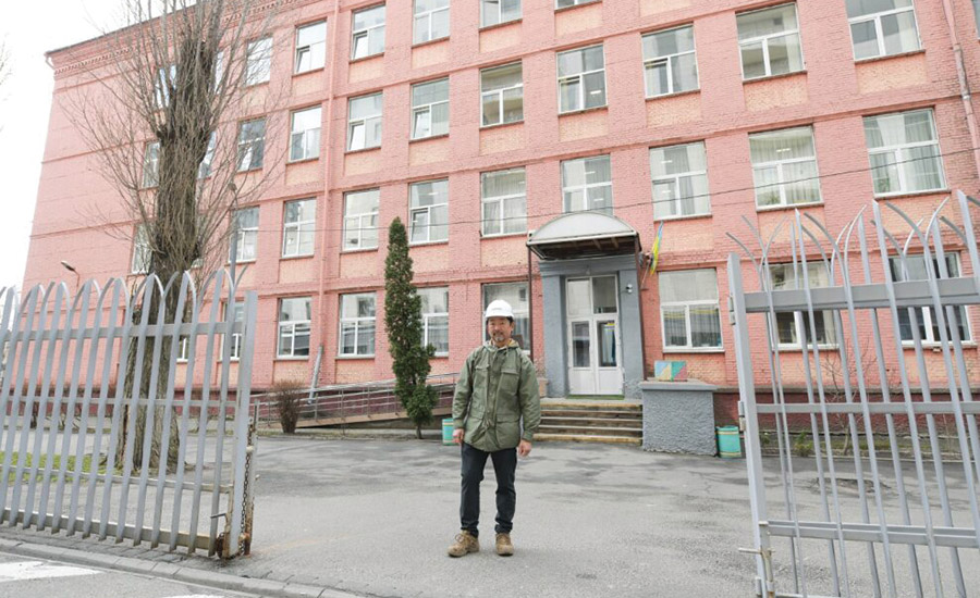 schools damaged by Russian military fire schools damaged by Russian military fire