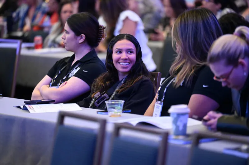 An engaged audience at Groundbreaking Women in Construction