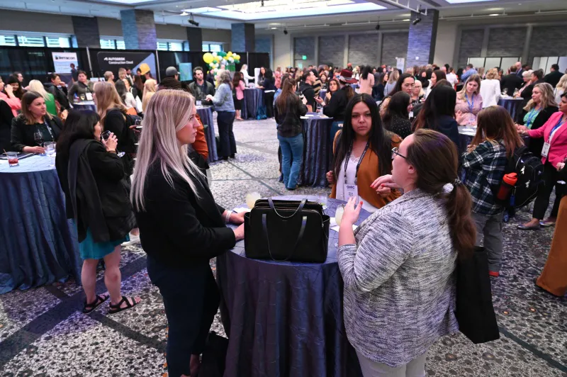 An engaged audience at Groundbreaking Women in Construction